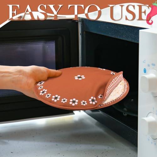 Honeydak 2 Pcs 10 Inch Tortilla Warmer Pouch,Clay Color