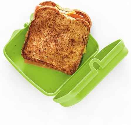 Tupperware Sandwich Keeper Set, Purple and Green