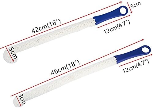 LJDJ Bottle Cleaning Brush 2 Pack, Flexible Scourer for Decanters