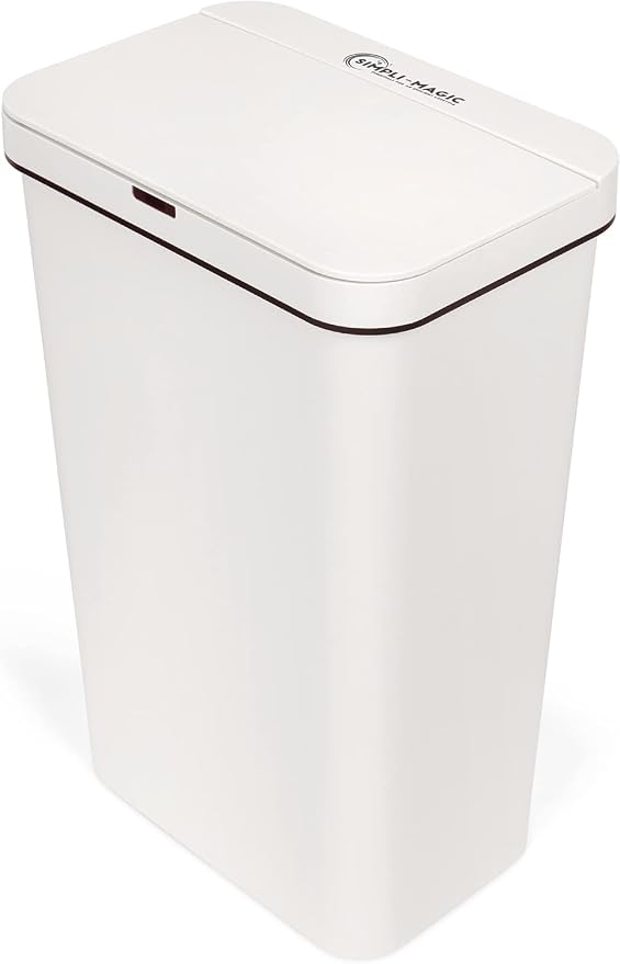 Simpli-Magic 13 Gallon Motion Sensor Touchless Trash Can – Automatic Hands-Free by Simpli-Magic