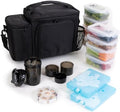 ThinkFit Insulated Meal Prep Lunch Bag for Men, 8 Containers, Large