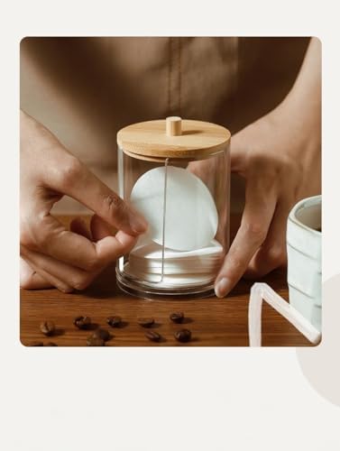 Espresso Paper Filter Holder Coffee Filter Storage Container with Lid