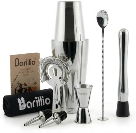 Barillio Boston Shaker Set - Stainless-Steel, Weighted, Martini
