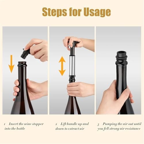 Wine Stopper 4 SET Wine Stopper With Vacuum Pump Home Barware Sealing