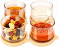 Salad Dressing Container To Go, 2.7 oz Glass Small Condiment Container
