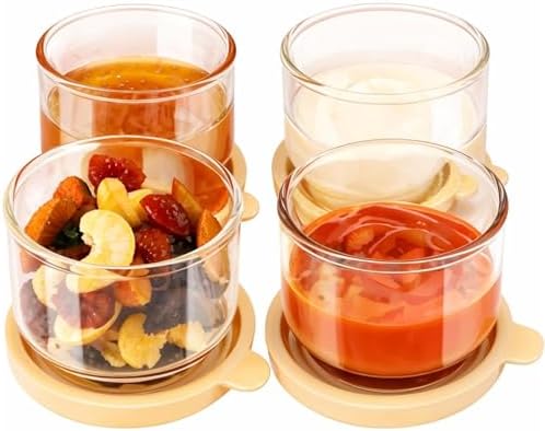 Salad Dressing Container To Go, 2.7 oz Glass Small Condiment Container