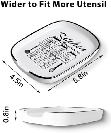 Funny Spoon Rest for Stove Top, Ceramic Spoon Holder for Kitchen