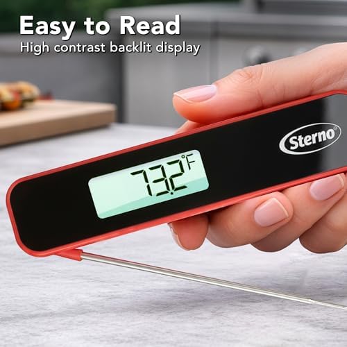 Sterno Digital Meat Thermometer, Instant Read