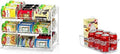 Simple Houseware Stackable Can Rack Organizer + Kitchen Bin Organizer