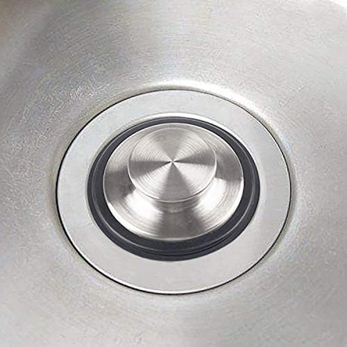 CORNERJOY 2 PCS Stainless Steel Kitchen Sink Stopper, Large Wide Rim