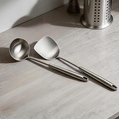 304 stainless steel potatoes masher, soup spoons wok spatula 3 PCS