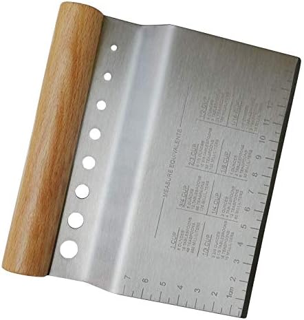 2 Pcs Dough Scraper & Bench Scraper Set