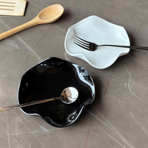 Spoon Rest for Stove Top, 5.3 Inch Ceramic Spoon Holder for Kitchen