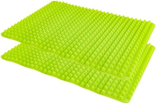 Southern Homewares Raised Silicone Baking Sheet, Green, Set of 2