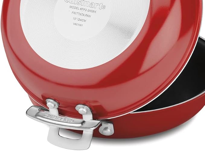 Cuisinart FP2-24R 10-Inch Nonstick Set Frittata Non-Stick Sauce Pan - Image 4