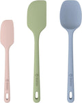 ChefAide 3 Pieces Silicone Spatula Set, Food Grade Rubber Spatula, Upgrade by ChefAide