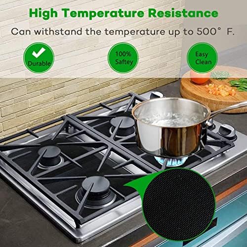 Forlivese Reusable Gas Stove Burner Covers -10 Pack Non-Stick Stovetop