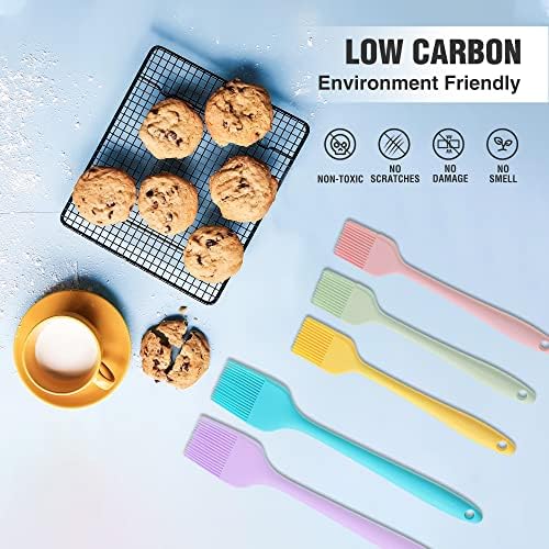 HAUSHOF Silicone Basting Pastry Brush, One-Piece Pastry Brush Set