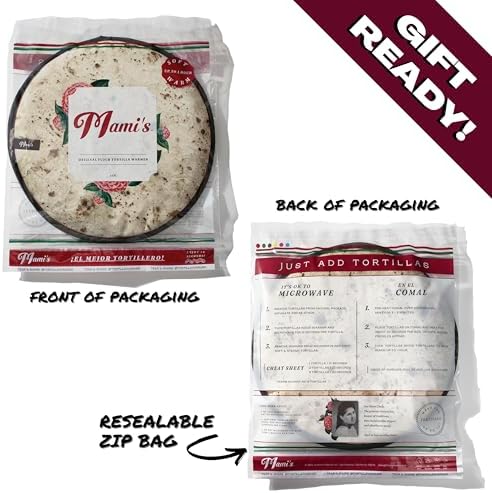 Mami's Tortilla Warmer Co. | 12” JUMBO PREMIUM MICROWAVABLE & WASHABLE