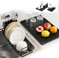 Expandable Over Sink Dish Drying Rack, 20-33 in, Black
