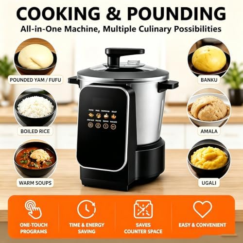 Smart Automatic Swallow Food Maker, Stainless Steel Fufu Machine
