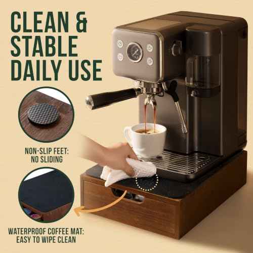 Coffee Pod Storage Drawer Organizer Compatible with K-Cup Nespresso Capsule