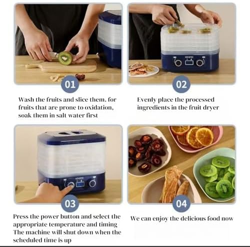 Food Freeze Dehydrator Machine, 5 Trays, Blue