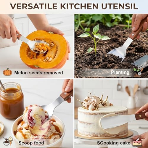 Yesland Ice Cream Scoop Set 2 Pack, Stainless Steel Ice Cream Spade