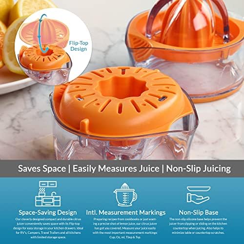 PortoFino Citrus Juicer with Measuring Cup, 8oz