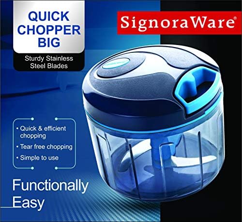 SIGNORAWARE Manual Food Processor, Vegetable Chopper -Easy Pull Hand