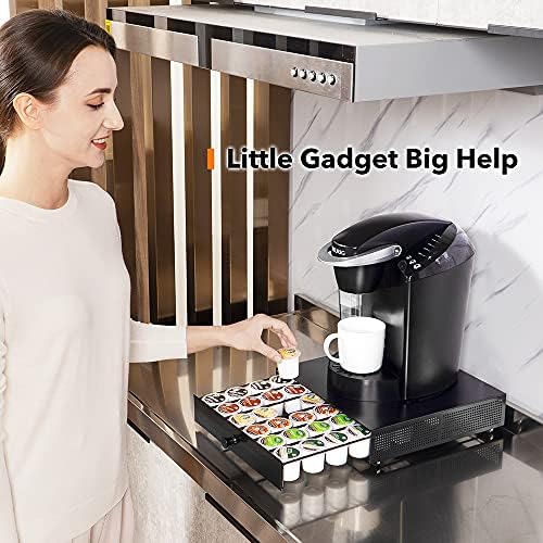 SICHEER K Cup Coffee Pod Storage Drawer with Sliding Tray, Holds 36 Pods