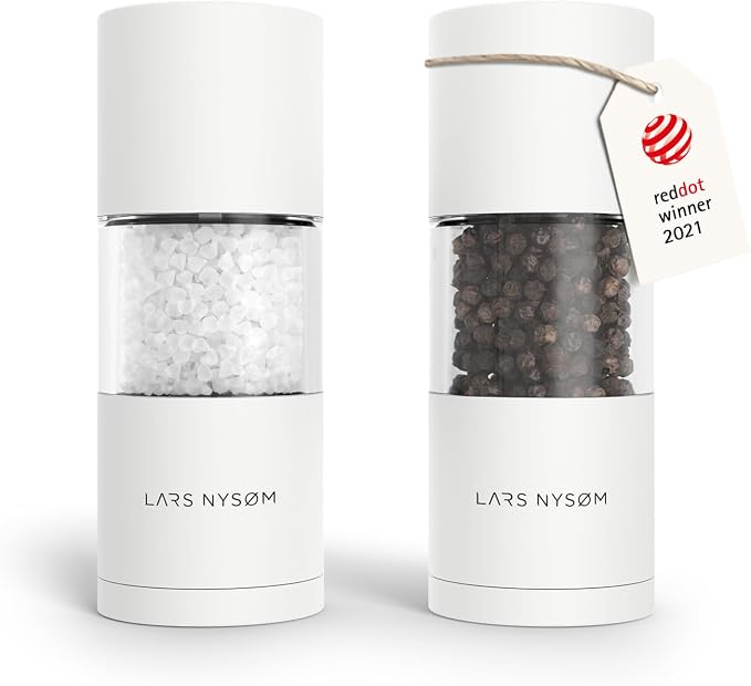 LARS NYSØM Salt and Pepper Grinder Set I Salt and Pepper Mills by LN