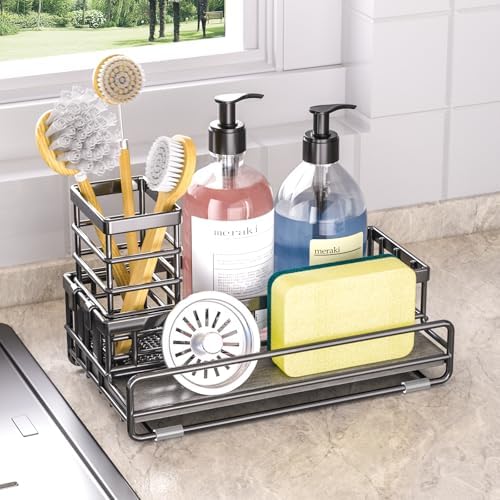 Kitchen Sink Sponge Holder, Black