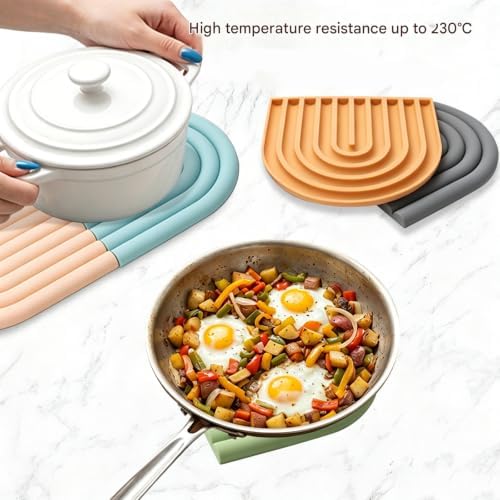 Table Protectors Silicone Trivet Mat 20X20Cm, Green