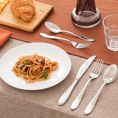 KINGSTONE 40-Piece Silverware Set for 8,18/10 Stainless Steel