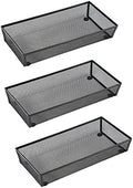 BYCY 3 Pack Mesh Flatware Drawer Organizer for Kitchen/Office/Home