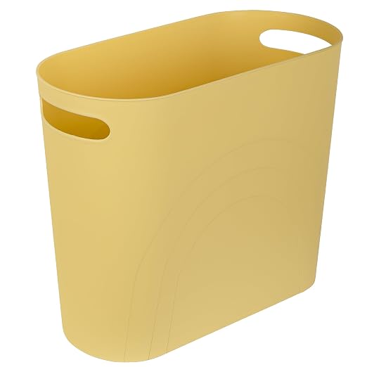 rejomiik Small Trash Can, 3.5 Gallon Slim Garbage Can Plastic Waste Basket by rejomiik