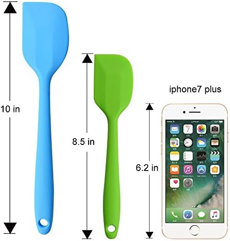 Silicone Spatulas, Small Rubber Spatula With Solid Stainless Steel