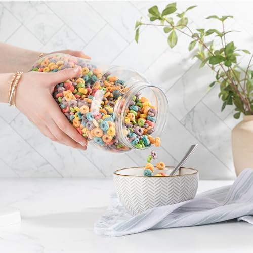 kitchentoolz 1 Gallon Plastic Jar with Airtight Lid – Wide Mouth Food