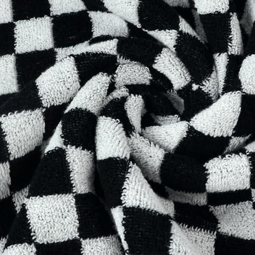 Jacquotha Black and White Hand Towels 4 Pack