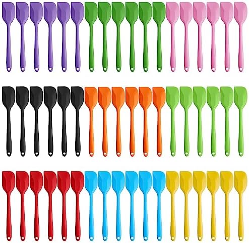 Hsei 54 Pcs Silicone Spatulas Set, 9 Colors