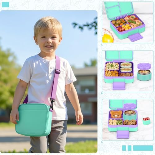 WyfKyd Bento Lunch Box Set with Soup Thermo Food Container for Kids