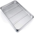 P&P CHEF Stainless Steel Baking Sheet with Rack Set for Cookie