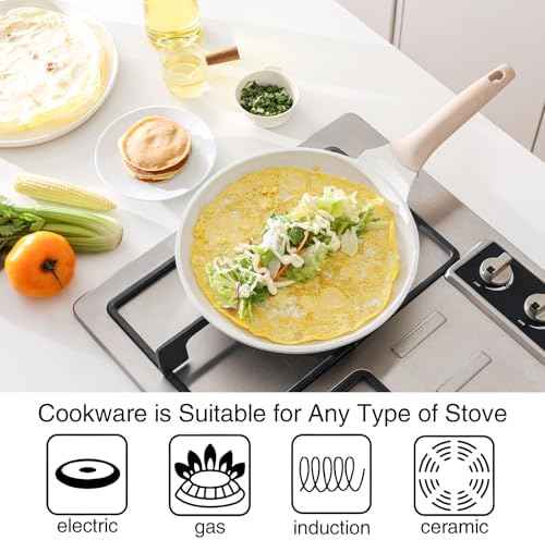 Kordisen Crepe Pan Nonstick, 12 Inch Healthy Coating Comales para