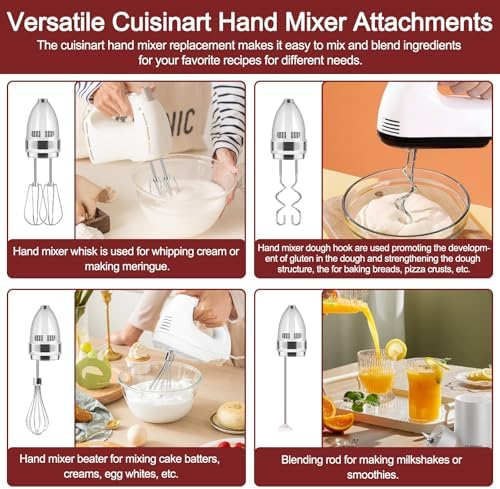 Hand Mixer Beaters Attachments for Cuisinart Hand Mixer CHM Series