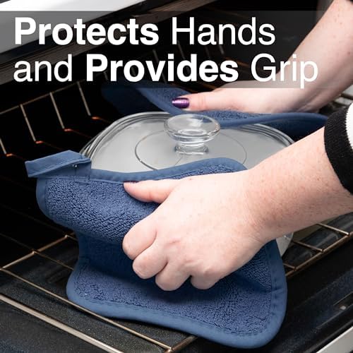 RITZ Cotton Potholder and Hot Pad 2-Pack, Federal Blue