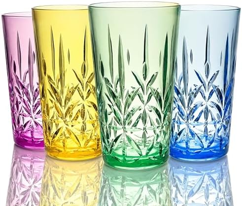 Lily's Home 18oz Unbreakable Premium Drinking Tumblers Set of 4