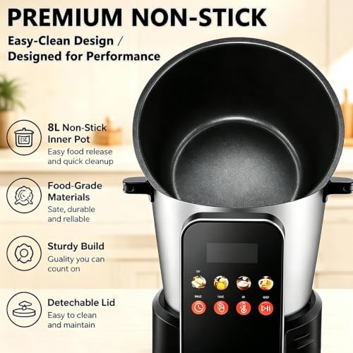 Smart Automatic Swallow Food Maker, Stainless Steel Fufu Machine