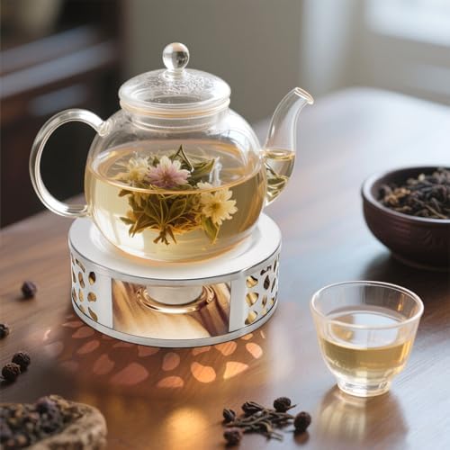 Coloch 3 Pack Teapot Warmer, Stainless Steel Tea Warmer with Tealight