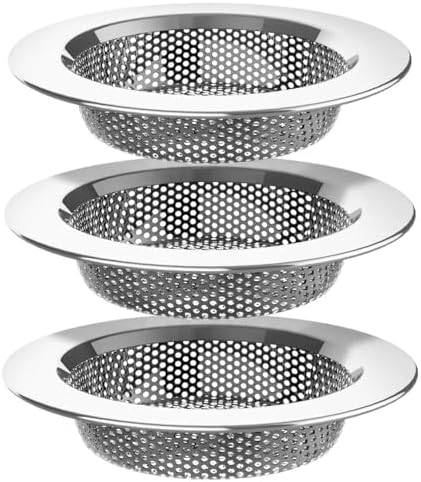 Sink Strainer Basket (3 Pack) – 304 Stainless Steel Kitchen Drain